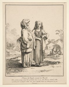 Femmes du Peuple Revenant du March? （市場帰りの女性たち） 作： Jean Baptiste Le Prince