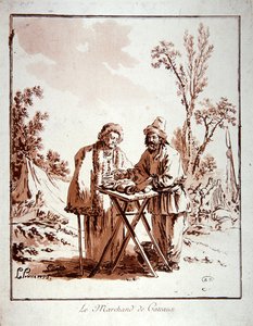 The Cake Merchant（アクアチント） 作： Jean Baptiste Le Prince