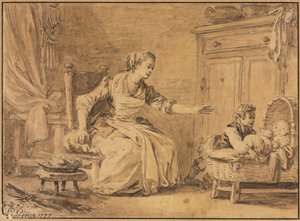 母体申請、1777年。 作： Jean Baptiste Le Prince