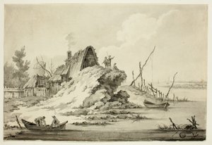素朴な海辺のシーン 作： Jean Baptiste Le Prince