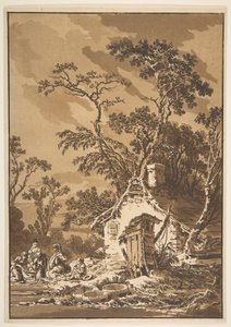 ウォッシャーウーマンワッシャー、1771年。 作： Jean Baptiste Le Prince