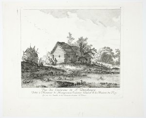 サンクトペテルブルク近郊の景色 作： Jean Baptiste Le Prince