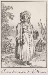 モスクワ郊外の女性 作： Jean Baptiste Le Prince