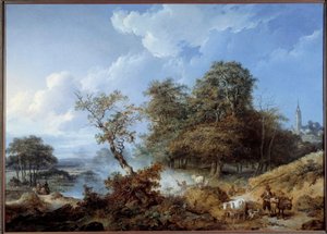 アニメの風景。ジャン・バティスト・ルプランス（1734-1781）の絵画 作： Jean Baptiste Leprince