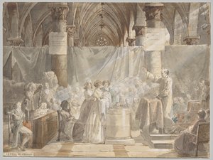 フランス革命の洗礼式 作： Jean Baptiste Mallet