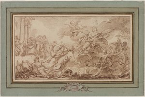 ボレアスがオレイティアを誘拐、c。 1755-1760。 作： Jean Baptiste Marie Pierre