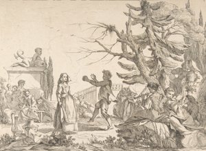 インプロムトゥ・ダンス 即興の舞踏会、1742年。 作： Jean Baptiste Marie Pierre