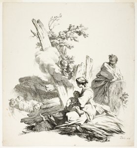 エジプトへの逃避 作： Jean Baptiste Marie Pierre