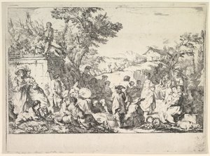 ヴィレッジ フェスティバル ローマの田園地帯でのヴィレッジ フェスティバル。 1735-40。 作： Jean Baptiste Marie Pierre