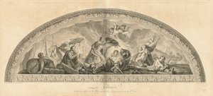 オランダ、女王のアパートの向かいにある平和のサロンの中心 [pl. 48] 作： Jean Baptiste Masse