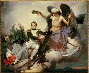 Napoleon I crowns by Time, writes the Civil Code L