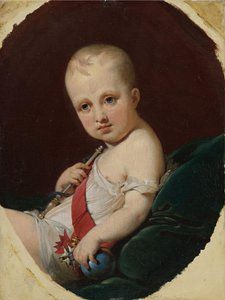 ナポレオンフランソワボナパルト、ライヒシュタット公、ローマ王1811-1832年、1812年 作： Jean Baptiste Mauzaisse