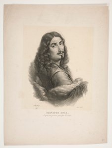 サルヴァトール・ローザの肖像 作： Jean Baptiste Mauzaisse