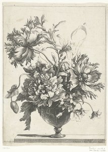 花とガラスの花瓶 花瓶（シリーズタイトル） 作： Jean Baptiste Monnoyer