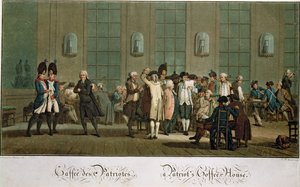 パトリオットのコーヒーハウス（初版）（19世紀） 作： Jean Baptiste Morret