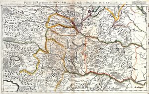 ハンガリー王国南岸地域地図（エングレーヴィング 作： Jean Baptiste Nolin