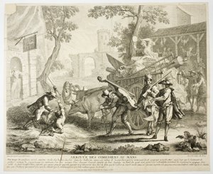 コメディアンの到着 作： Jean Baptiste Oudry