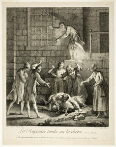 コミック・ストーリー略奪者はヤギの上に落ちる 作： Jean Baptiste Oudry