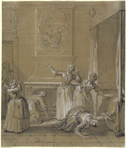 隠していた宿主の死体を発見 作： Jean Baptiste Oudry
