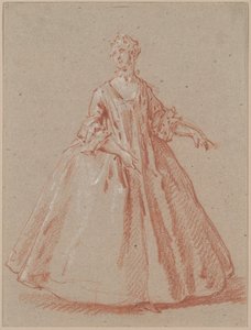 立っている女性 作： Jean Baptiste Oudry