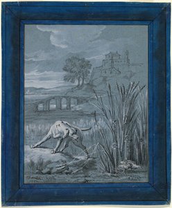 ヤマウズラは彼女の子供を救います 作： Jean Baptiste Oudry