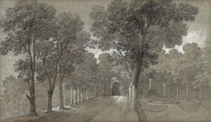 アルクイユの公園の眺め、1744年 作： Jean Baptiste Oudry