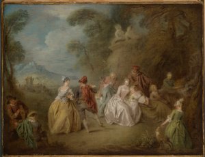 公園の宮廷風景 作： Jean Baptiste Pater