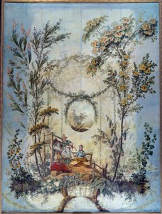 シノワズリ。ジャン・ピルマン（1728-1808）が指示した中国の風景を描いた装飾パネル。