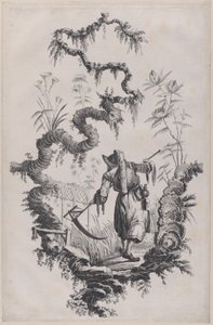 シノワズリ オーナメント プリント、1755 年。 作： Jean Baptiste Pillement