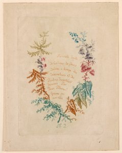 『新・理想の花ノート集』 表紙 No.2 作： Jean Baptiste Pillement