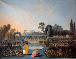 リスボンのベンフィカ庭園の眺め ジャン・ピルマン（1728-1808）の絵画 1785年 パリ、装飾美術