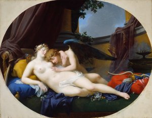 キューピッドとプシュケ、1828年。 作： Jean Baptiste Regnault