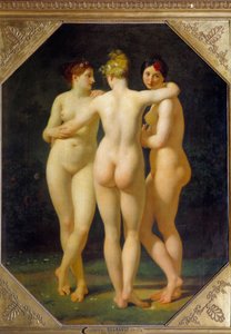 三人のグレイセスジャン・バティスト・レグノー（1754-1829）の絵画