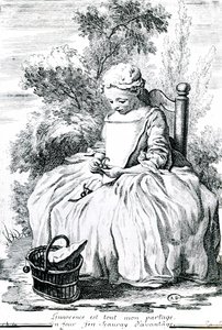 イノセンス」1738年頃（銅版画 作： Jean Baptiste Simeon (after) Chardin