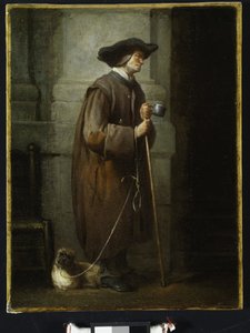 盲目の乞食 作： Jean Baptiste Simeon Chardin