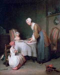 グレースと言う、1744 作： Jean Baptiste Simeon Chardin