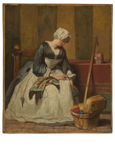 刺繍 作： Jean Baptiste Simeon Chardin