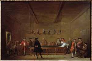プール・パーティ ジャン・バティスト・シメオン・シャルダン（1699-1779）の絵画 1725年 日0.55x0.83 m パリ、カルナヴァレ美術館 作： Jean Baptiste Simeon Chardin