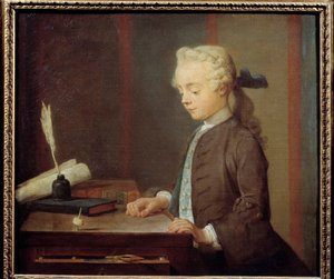 トトンの子供オーギュスト・ガブリエル・ゴデフロイ（1728-1813） トトンをする子供、4つの顔があり、コマのように回転する。ジャン・バティスト・シメオン・シャルダン（1699-1779）による絵画 1738年。寸法0.67×0.76メートル。 作： Jean Baptiste Simeon Chardin