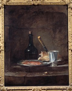 ランチのアプレットも銀のカップと言っています。ジャン・バティスト・シメオン・シャルダン（1699〜1779）の絵画 作： Jean Baptiste Simeon Chardin