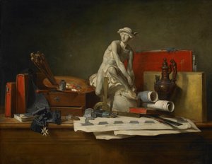 芸術の属性とそれに与えられた報酬 作： Jean Baptiste Simeon Chardin