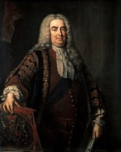 ウォルポール・ロバート：オックスフォード伯爵（1676-1745） 1740年頃（油彩・カンヴァス） 作： Jean Baptiste Vanloo