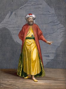 ジェラールスコティン（1671-1716）、1707-08年に彫刻された、シャルルドフェリオール作の「レヴァントのさまざまな国を表す百枚の版画のコレクション」のインディアン、プレート93 作： Jean Baptiste Vanmour