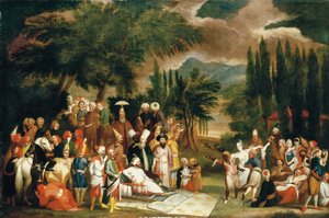 スルタンアーメド3世の狩猟パーティー 作： Jean Baptiste Vanmour