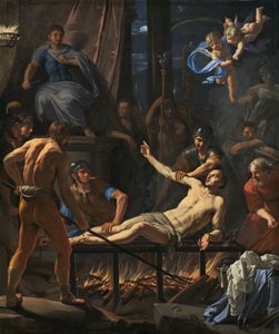 聖ローレンスの殉教、c。 1660年。 作： Jean Baptiste de Champaigne