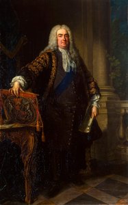 初代オーフォード伯ロバート・ウォルポール卿の肖像、1676～1745年、1740年。 作： Jean Baptiste van Loo