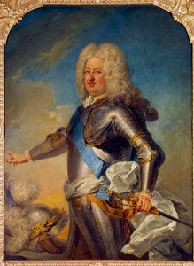 スタニスラス・レスチンスキ（1677-1766）の肖像 ポーランド王、ロレーヌ公、バールの肖像 ジャン・バティスト・ファン・ロー（1684-1745）の絵画 18世紀 日1,33x1,13 m