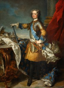 ルイ15世1710-1774年の肖像、ca 1723-1724 作： Jean Baptiste van Loo