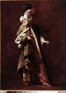 大モスクのイマン ジャン・バルボー（1718-1762）の絵画 1748年 Sun. 66x49 cm パリ、ルーヴル美術館 作： Jean Barbault