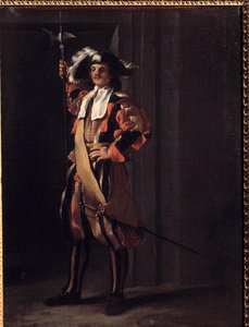 教皇親衛隊のスイス人 ジャン・バルボー（1718-1762）の絵画。18世紀ブザンソン、美術博物館